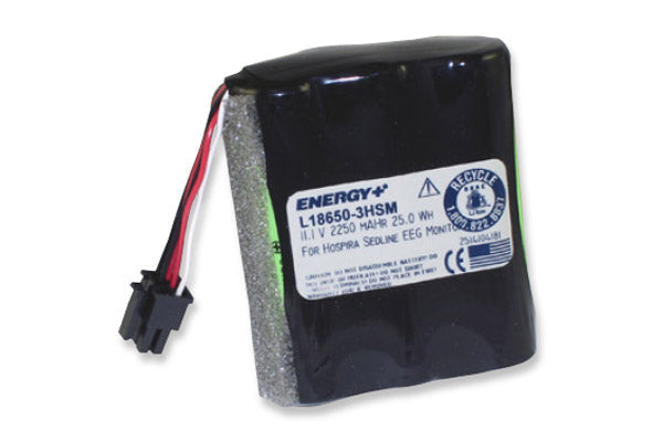 ENERGY+ L18650-3HSM Li-Ion rechargeable battery pack for Hospira Sedline EEG Monitors