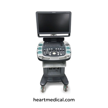 Siemens Healthineers ACUSON X600 ultrasound system with monitor, control panel, and probes on cart in clinic