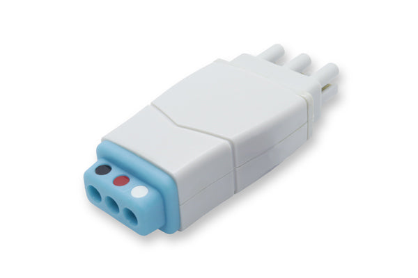 Reusable ECG 5 leads adapter used in medical settings to connect different types of patient monitoring equipment