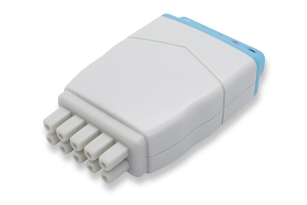 Reusable ECG 5 leads adapter used in medical settings to connect different types of patient monitoring equipment