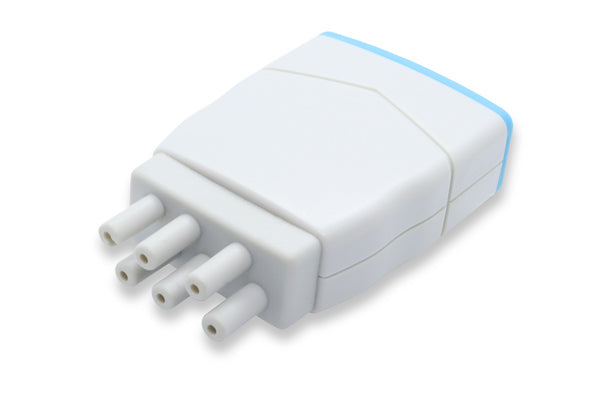 Reusable ECG 5 leads adapter used in medical settings to connect different types of patient monitoring equipment