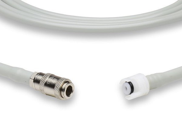 Medical Non-Invasive Blood Pressure (NIBP) air hose, also known as an extension tube, used for connecting a blood pressure cuff to a patient monitor.
