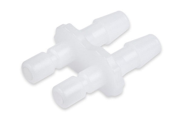 This is a white plastic hose barb T-connector.