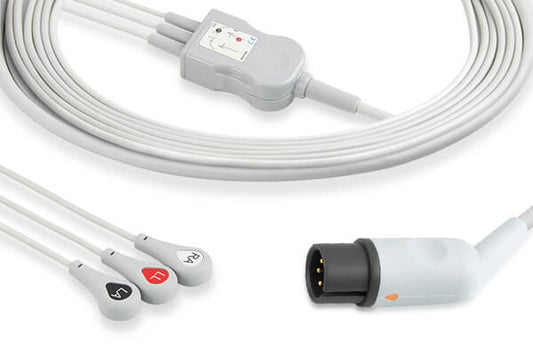 3 Leads Snap - Datascope Compatible Direct-Connect ECG Cable