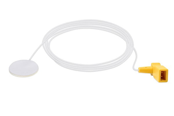 Dräger disposable skin temperature probe designed for ongoing patient temperature measurement in medical settings.