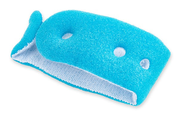 Close-up of a reusable foam-and-Velcro wrap used with SpO₂ sensors for continuous oxygen saturation monitoring.