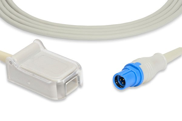 SpO2 adapter or extension cable, a medical device component used to connect pulse oximetry sensors to patient monitors