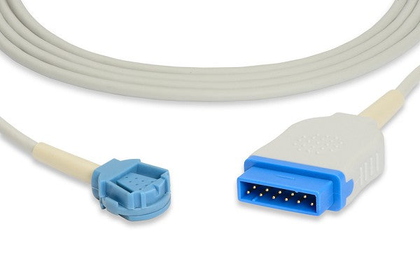 Medical SpO2 adapter cable compatible with GE Healthcare Marquette monitoring devices