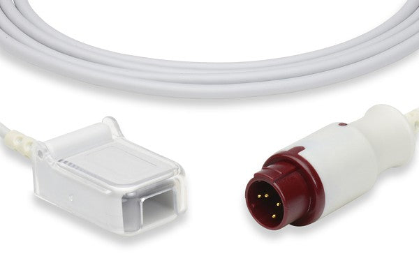 Medical adapter cable, likely an Invasive Blood Pressure (IBP) or SpO2 adapter cable