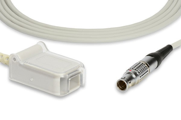 SpO2 sensor (pulse oximeter probe) to a patient monitor.