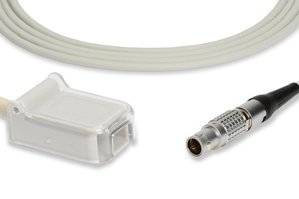 SpO2 sensor (pulse oximeter probe) to a patient monitor.