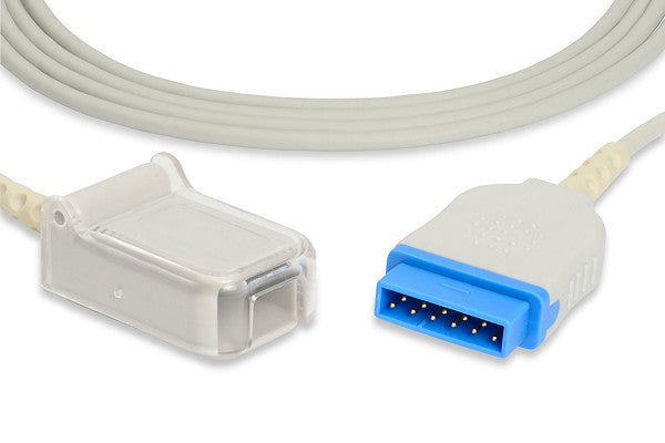 Medical SpO2 adapter cable compatible with GE Healthcare Marquette monitoring devices