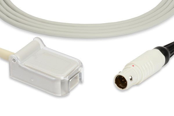 Medical SpO2 adapter or extension cable, used to connect a pulse oximeter sensor to a patient monitor.