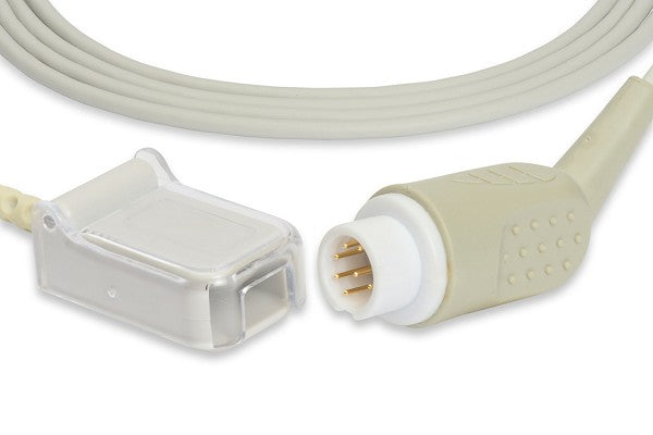 Medical SpO2 (blood oxygen saturation) adapter or extension cable