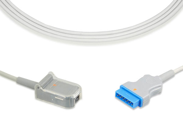 GE Healthcare SpO₂ adapter or extension cable, compatible with various GE patient monitors