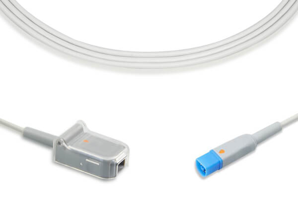 Medical SpO2 (blood oxygen saturation) adapter or extension cable