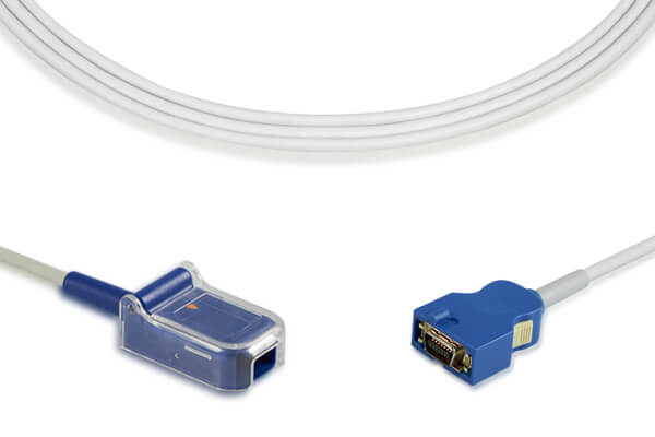 Nellcor-compatible SpO2 adapter extension cable, also known as a DOC-10 cable