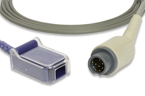 SpO2 adapter cable used for connecting pulse oximetry sensors to patient monitors