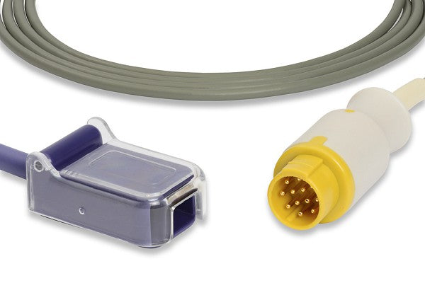 SpO2 adapter cable used for connecting pulse oximetry sensors to patient monitors