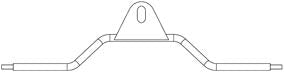 This is likely a brake caliper spring or retaining clip for a vehicle's braking system