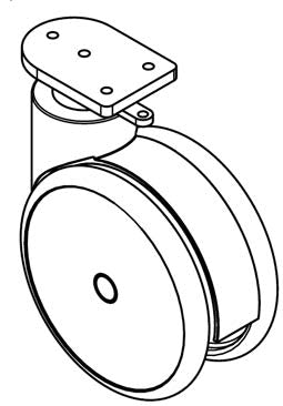 This is a swivel plate caster, which is a type of non-AJABSFH product