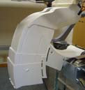 This appears to be the casing or midsection of an outboard motor