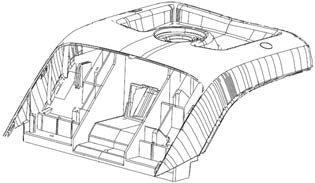 This appears to be a model or diagram of a CH-47 Chinook interior set