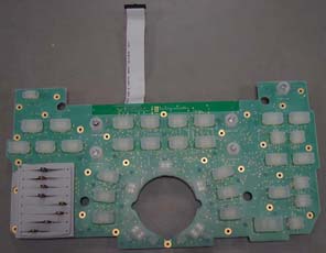 This is a GE Vivid E9 Ultrasound Control Panel PCB Assembly with Membrane