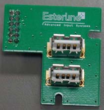 This is a Dorman 924-707 transmission shift interlock solenoid module produced by Esterline Advanced Input Systems