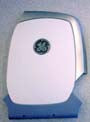 The image shows a cover assembly for a GE Healthcare ultrasound machine, likely a component of the portable GE Logiq E9 or Logiq e models