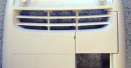 This appears to be a rear air conditioning vent grille cover, possibly for a Mercedes-Benz E-Class W212 model