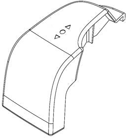 This appears to be a Thule roof rack or awning end cap/foot cover