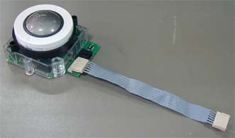 13mm laser OEM trackball module used for cursor control in specialized applications