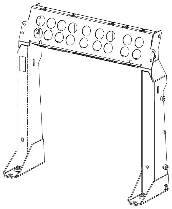 This appears to be a DAS Audio AXF-X12 Mounting Bracket for a 12" speaker