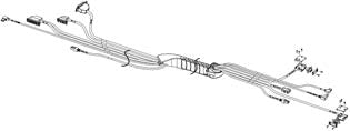 The image displays a technical diagram of a wiring harness assembly