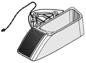 This is a rear passenger speaker housing armrest cover for a Honda Gold Wing GL1800 motorcycle