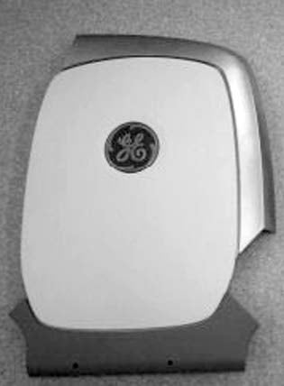 This is a left assembly cover component for a GE LOGIQ E9 Ultrasound machine