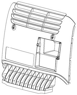 This image is of an ECHO A190001651 engine cover for a leaf blower