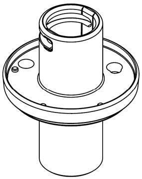 This is a Patlite SZP-003U or SZP-003W series circular mounting bracket for N type poles