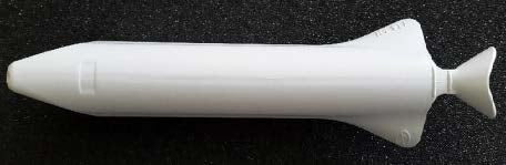 This is a disposable ultrasound biopsy needle guide for a medical probe