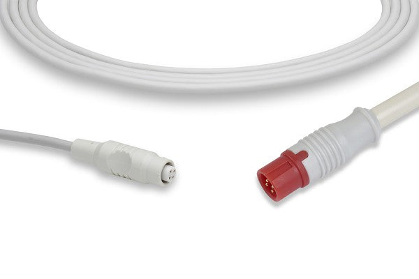 Invasive Blood Pressure (IBP) adapter cable, a type of medical equipment used in clinical settings