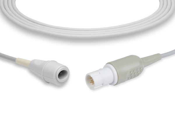 This is an Invasive Blood Pressure (IBP) adapter cable used in medical settings