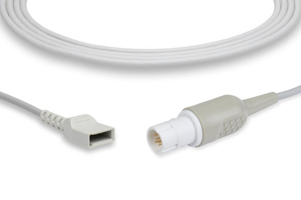 This is an AAMI-compatible Invasive Blood Pressure (IBP) adapter cable