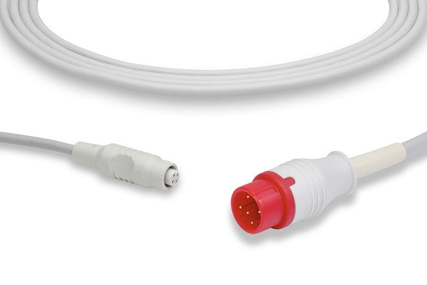This is an Invasive Blood Pressure (IBP) adapter cable, a medical accessory used for monitoring blood pressure