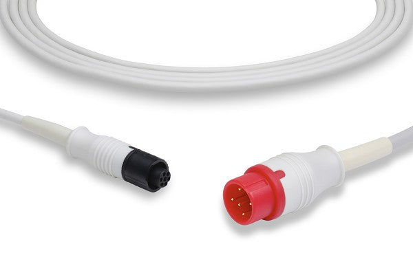 IBP (Invasive Blood Pressure) adapter cable, used to connect an invasive pressure transducer to a patient monitor.