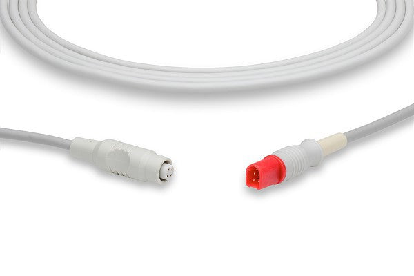 IBP (Invasive Blood Pressure) adapter cable, used to connect an invasive pressure transducer to a patient monitor.