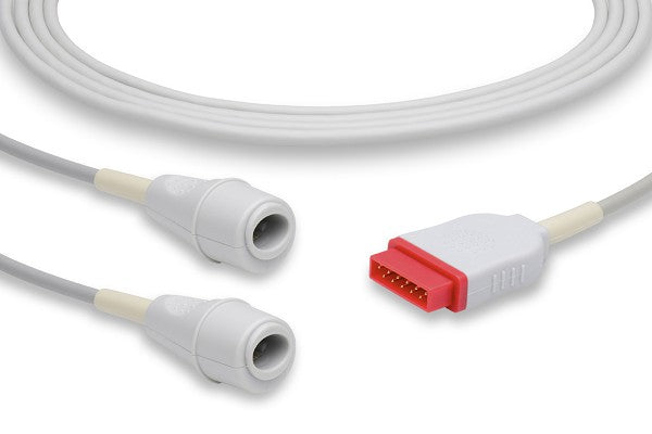 Medical IBP (Invasive Blood Pressure) adapter cable, used to connect a pressure transducer to a patient monitor