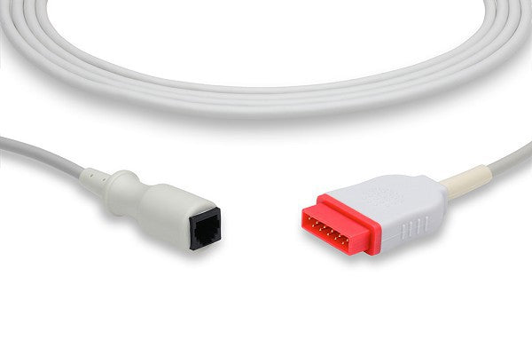 Invasive blood pressure (IBP) adapter cable, a medical accessory used to connect IBP transducers to patient monitors
