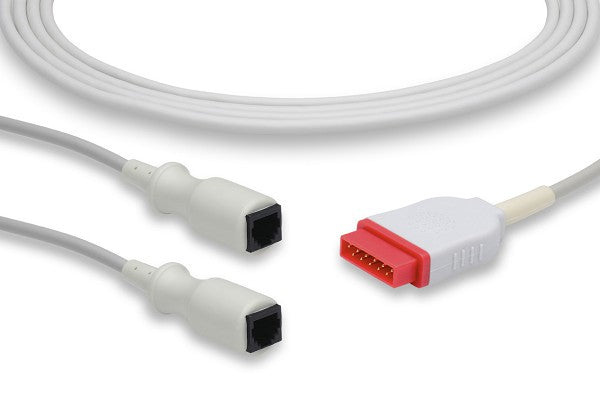 Medical IBP (Invasive Blood Pressure) adapter cable, likely compatible with GE Healthcare/Marquette monitoring equipment
