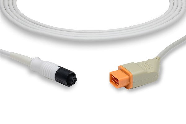 Medical IBP (Invasive Blood Pressure) adapter cable, likely a Nihon Kohden to Medex/Abbott or Utah connector variant